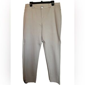 INC International Concepts beige Stretch Ankle Pants